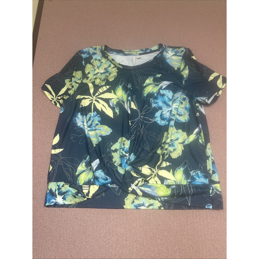 CATO-LIVE WELL ACTIVE WEAR FLORAL PRINT WOMEN'S Size XL MOISTURE‎ WICK